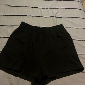 H&M Women's Jet Black Comfy Shorts